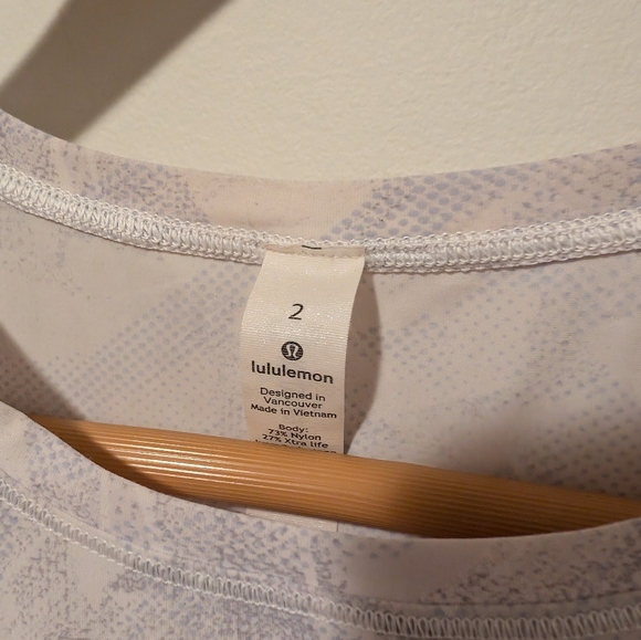 Lululemon Ace Tank in Jasmine White / Multi White UV Shield - Picture 5 of 11